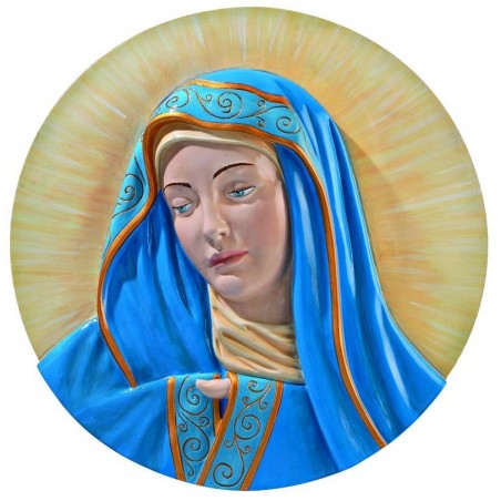 MARY PLAQUE HAND PAINTED