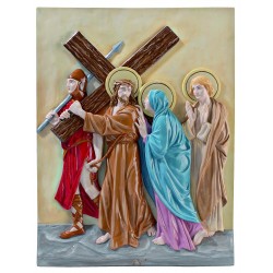 STATIONS OF THE CROSS HAND PAINTED