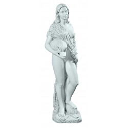 MARBLE FOUNTAIN STATUE NUDE WITH SHAWL