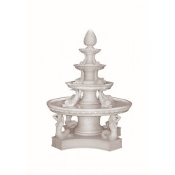 TIERED MARBLE FOUNTAIN