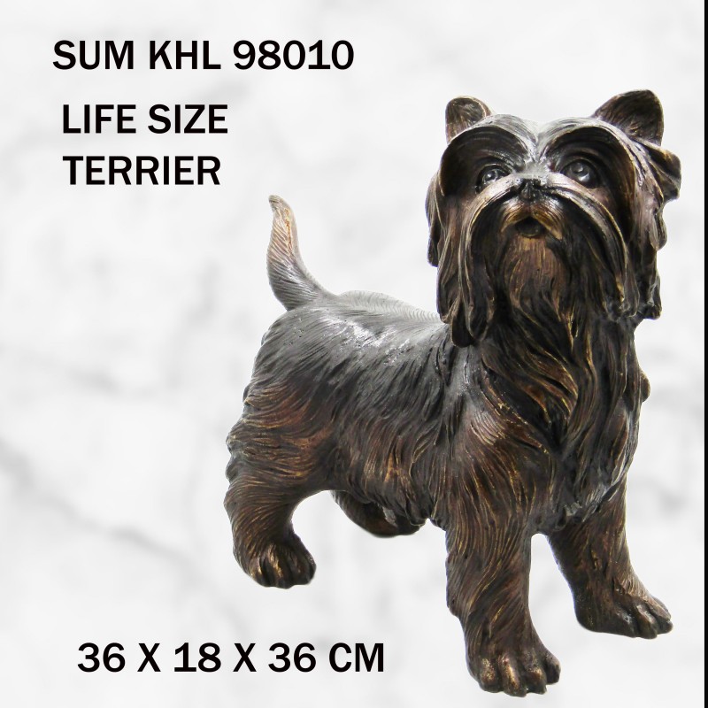 Terrier dog statue