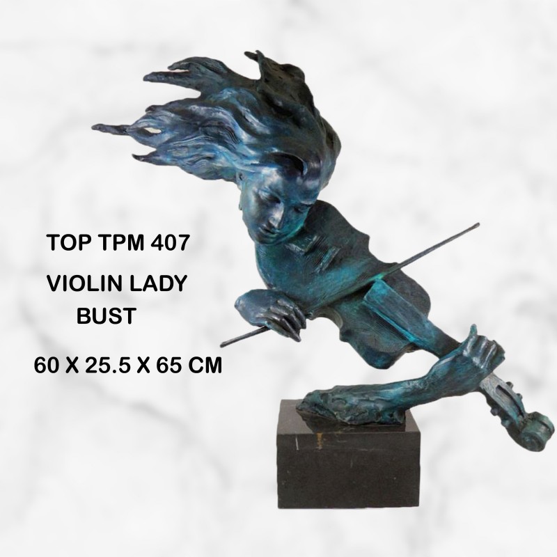 Violin lady modern bust