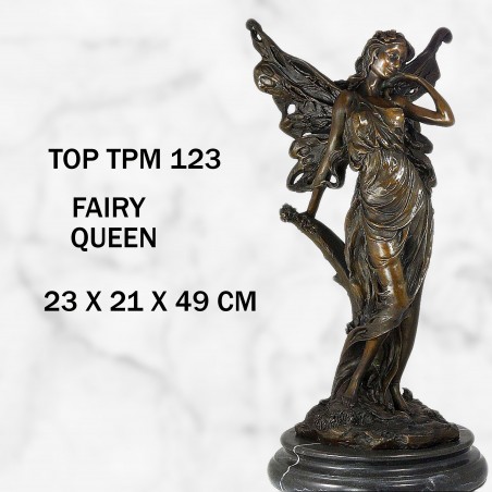 Fairy Lady Statue Figurine Bronze