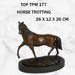 HORSE TROTTING STATUE