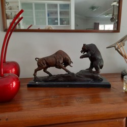 Bull and Bear statue
