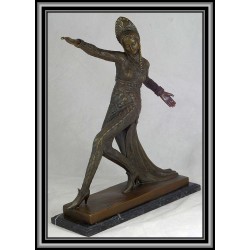Art Deco Dancer statue figurine bronze