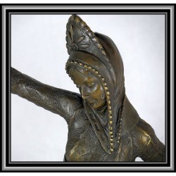 Art Deco Dancer statue figurine bronze