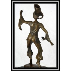 Art Deco Dancer Statue Figurine Bronze