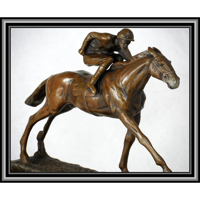 horse jockey figurine