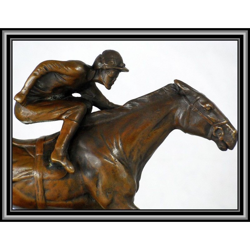 horse jockey figurine