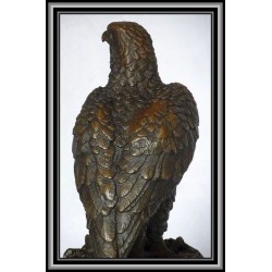 Eagle Hawk Statue Figurine Bronze