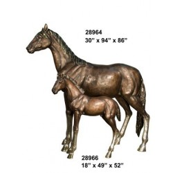 HORSE OR FOAL STATUE BRONZE LIFE SIZE