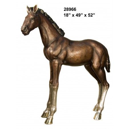 FOAL BRONZE STATUE LIFE SIZE