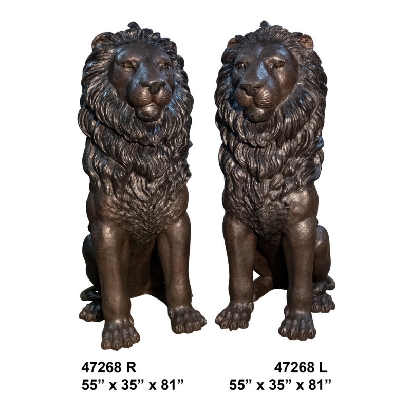 Lion Bronze Lifesize statue