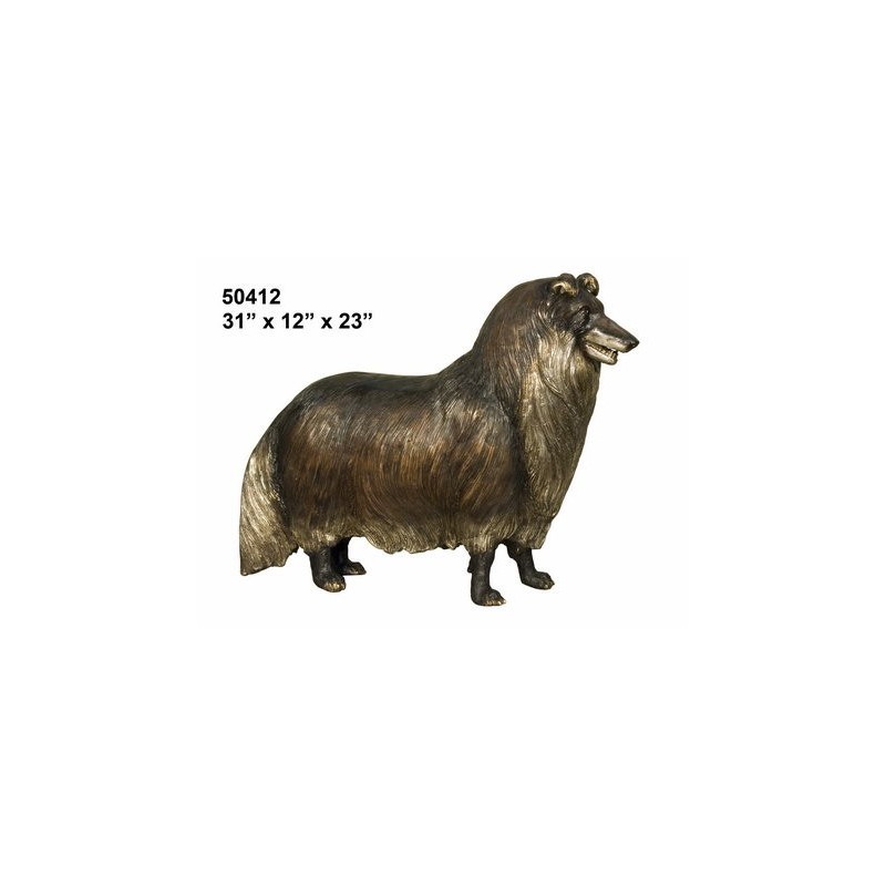 COLLIE MINIATURE SHELTY TYPE DOG STATUE