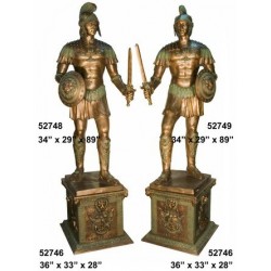 ROMAN SOLDIERS ON BASE STATUE