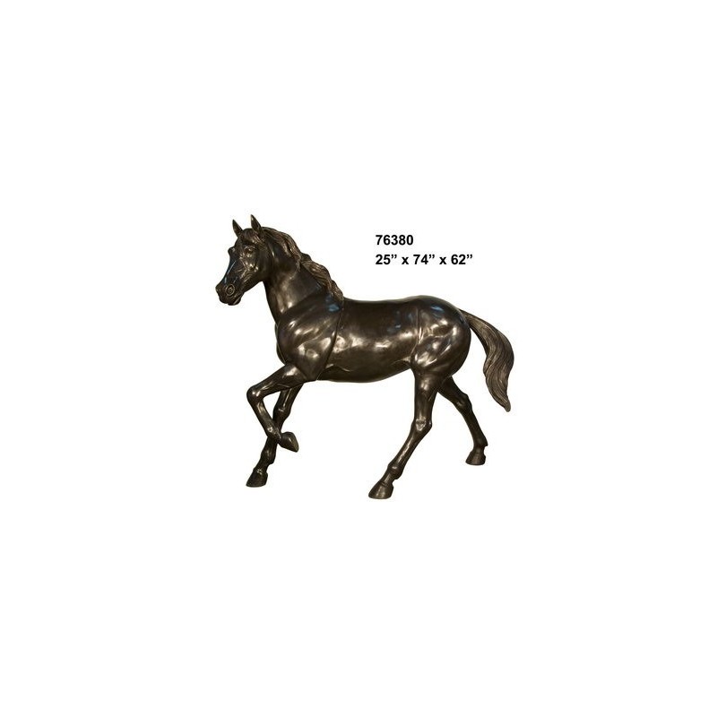 HORSE HALF LIFESIZE STATUE