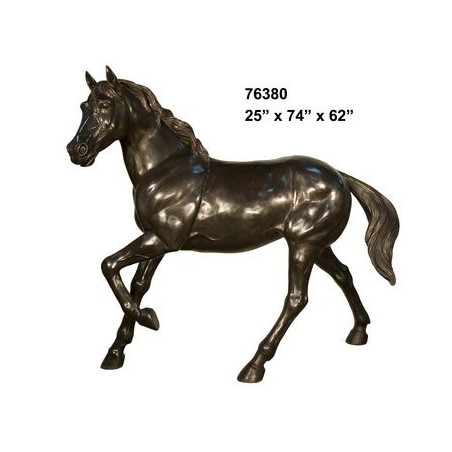 HORSE HALF LIFESIZE STATUE