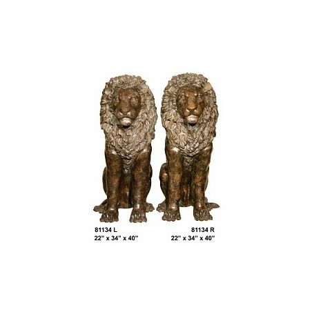 LION SITTING STATUES