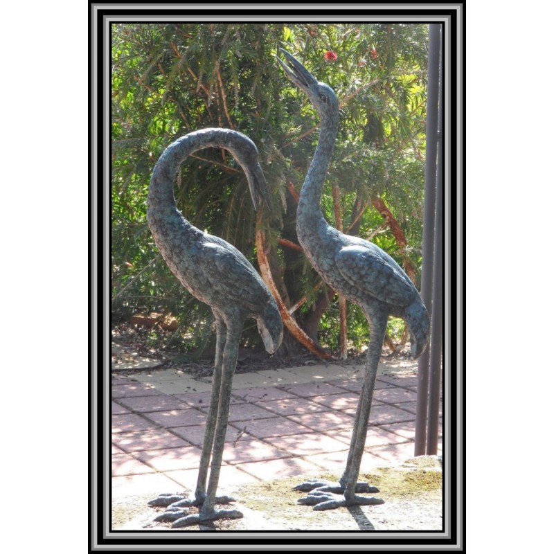 Cranes  Heron Birds Water Features Bronze Small