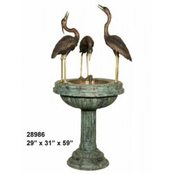 CRANES DRINKING WATER FEATURE FOUNTAIN