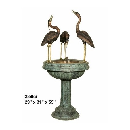 CRANES DRINKING WATER FEATURE FOUNTAIN