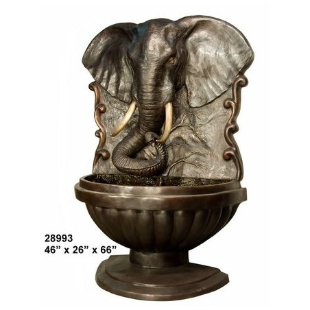 ELEPHANT WALL WATER FEATURE FOUNTAIN