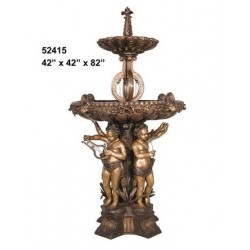 TIERED FOUNTAIN WITH CHERUBS
