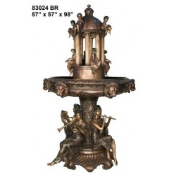 TIERED FOUNTAIN WITH MUSICIANS