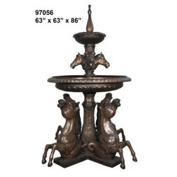 TIERED FOUNTAIN HORSES