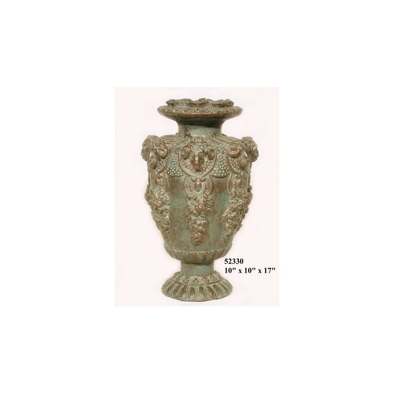 URN WITH GRAPE PATTERN