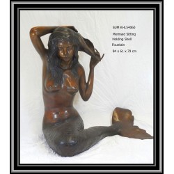 Mermaid Water Feature Bronze two tone patina