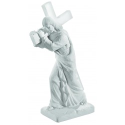 JESUS AND CROSS  STATUE 58.5CM